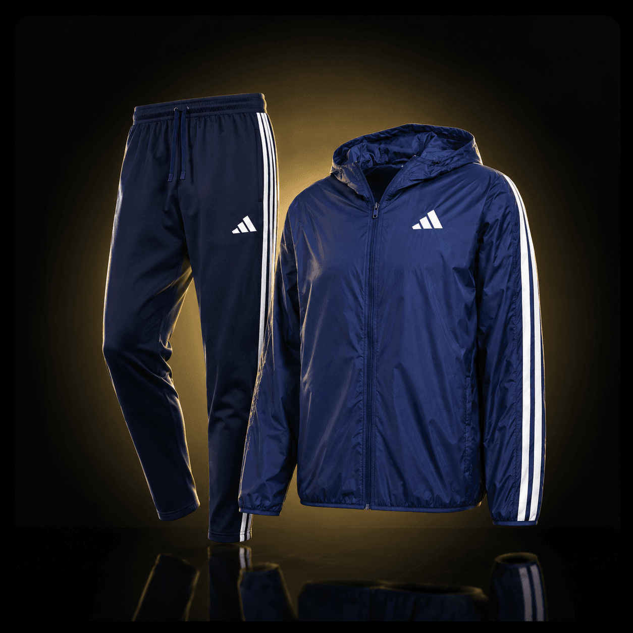 Conjunto Adidas Rompevientos Azul