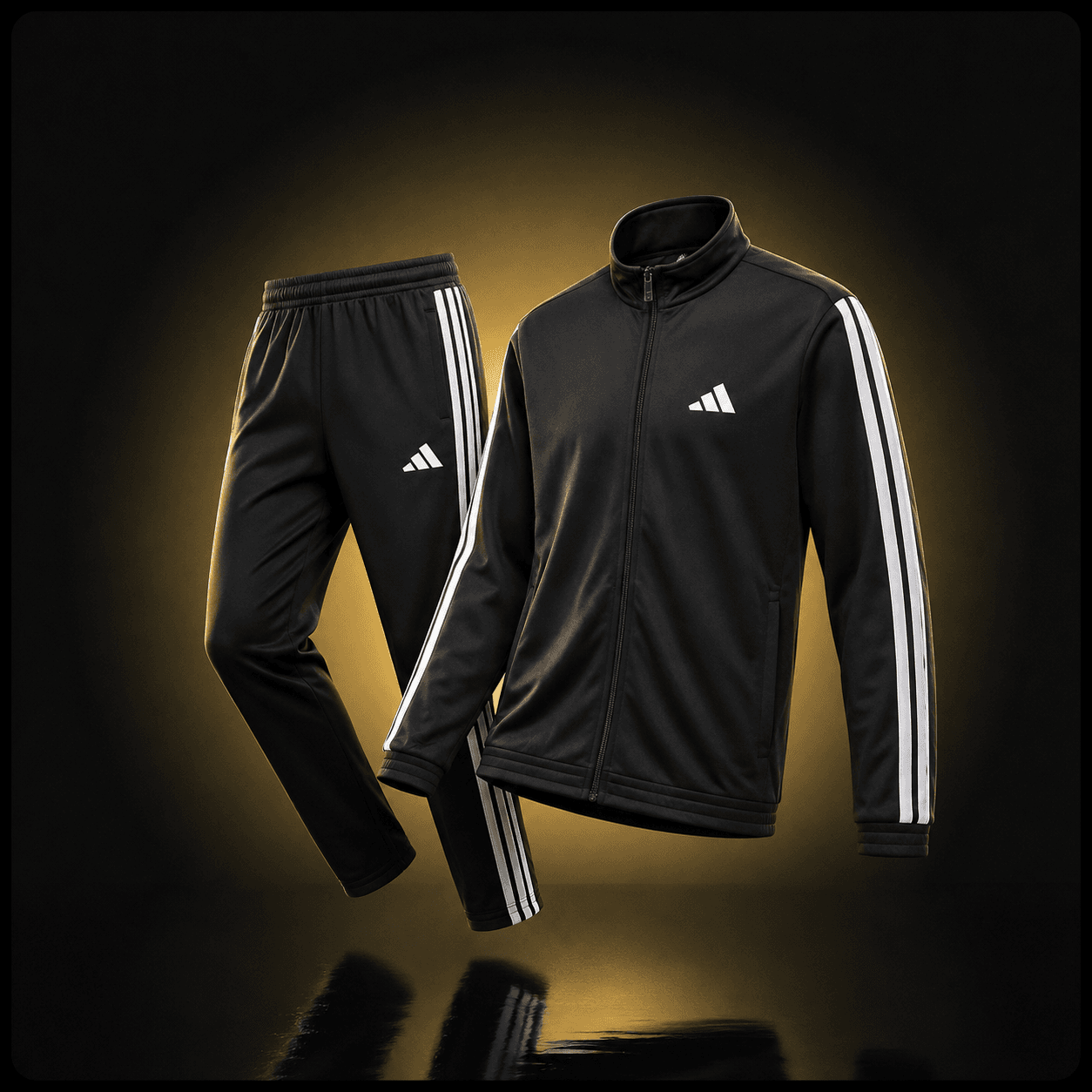 Conjunto Adidas Classic Negro y Blanco