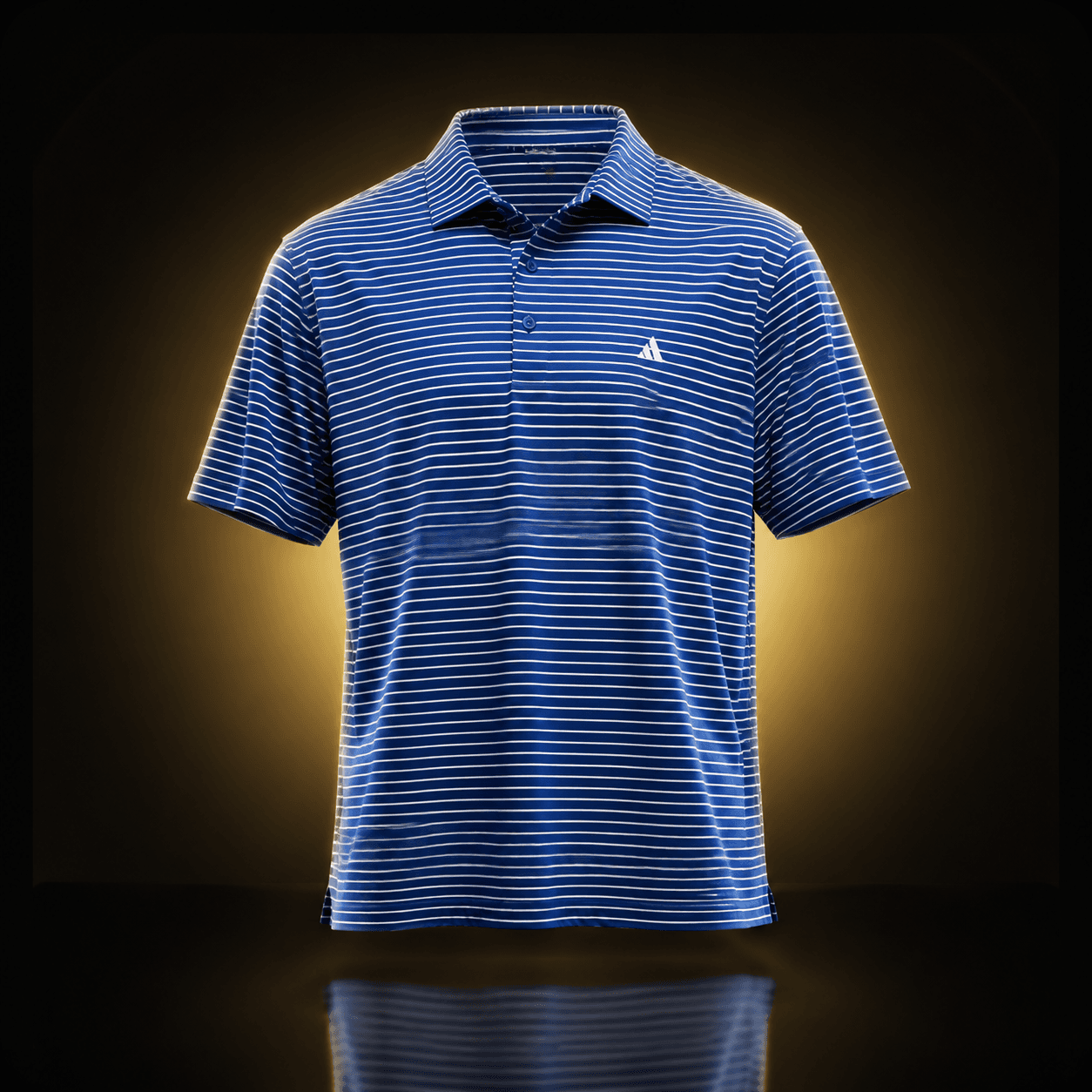 Golf Polo Striped Blue