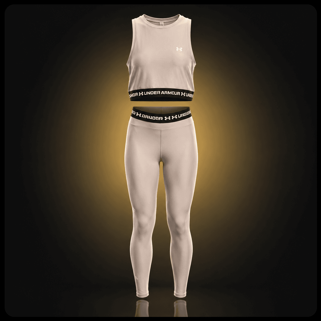 Conjunto Under Armour Beige Mujer