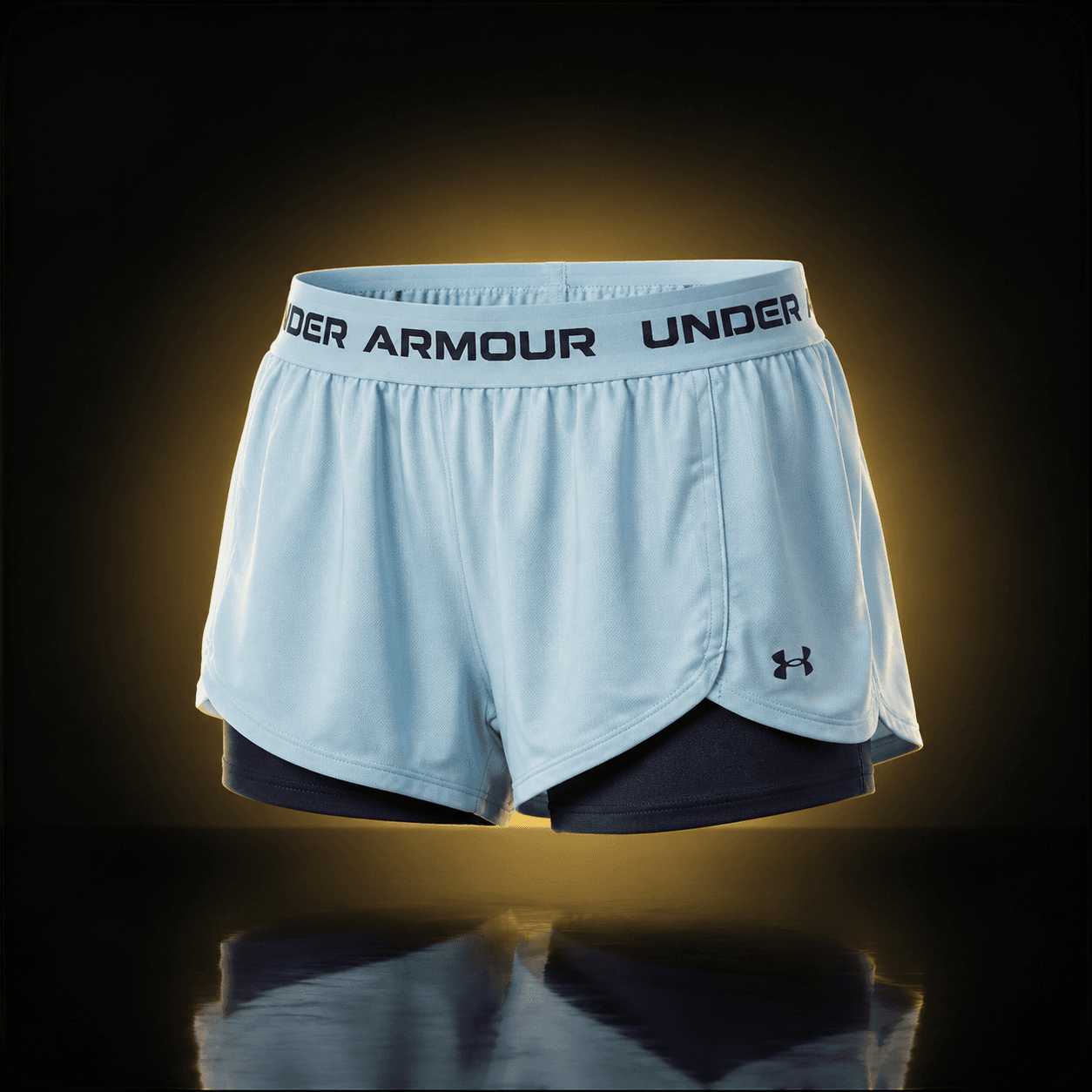 Short Under Armour Layered Aqua Mujer