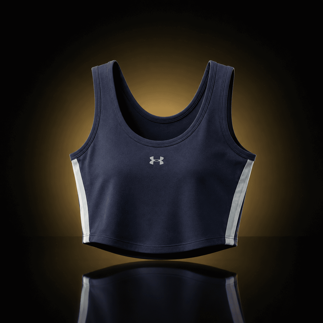 Top corto deportivo Under Armour azul marino
