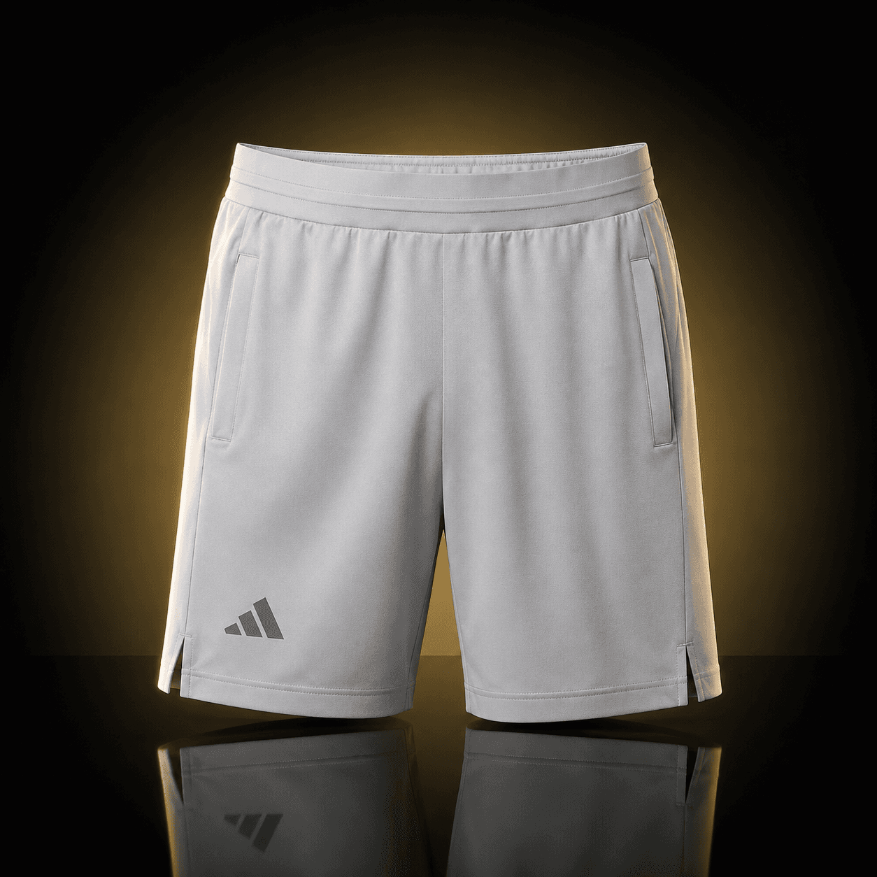 Shorts Adidas plateados