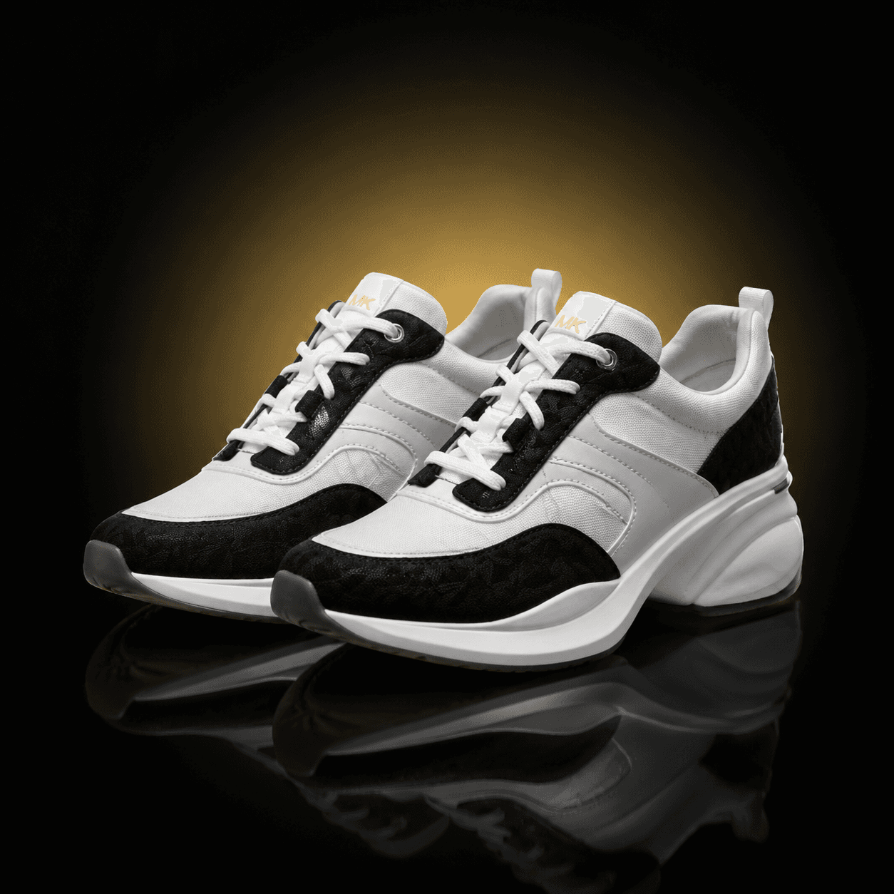 Zapatillas chunky blancas y negras