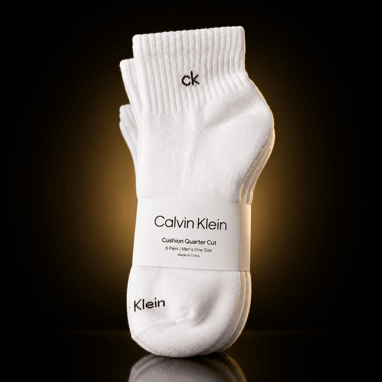 Seis calcetines Calvin Klein blancos